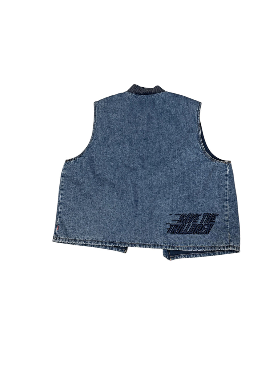 Denim Work Vest – Save the Trilldren